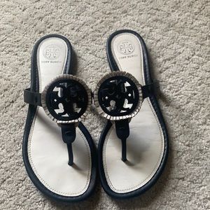 Tory Burch Miller fringe sandals